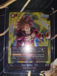 Son Goku : DA (FB07-010) Super Rare - Dragon Ball Card Game - Wish For Shenron - Picture 1 of 2