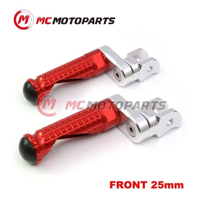 For Triumph STREET TRIPLE 765 R/RS 17-20 MPRO 25mm Extended RED Front Foot Pegs Foto 1 de 4