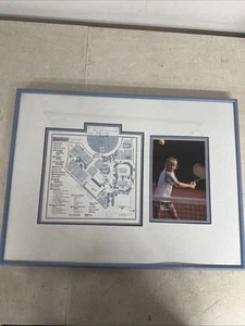 Vintage Junior Sponser Anna Kournikova Signed US open Map. One Of First Auto’s ! - Picture 1 of 4