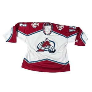 Vintage Colorado Avalanche Adam Foote Jersey Mens 2XL Starter 90s NHL Hockey - Picture 1 of 17