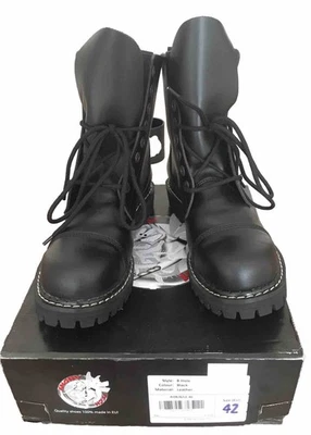 schwarze Ranger Stiefel 8 Loch Angry Itch Gr 42 - Bild 1 von 4