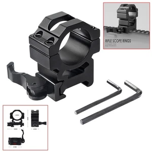 Mira telescópica de liberación rápida montaje en anillo 1"" 25,4 mm diámetro 20 mm Picatinny riel caza - Imagen 1 de 6