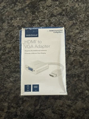 Insignia -HDMI to VGA Adapter NS-PCAHV - White - - Image 1 of 4