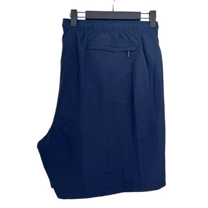 NWT Roundtree & Yorke Men's Big & Tall Swim Shorts 4XB Blue Elastic Waist - Picture 1 of 12