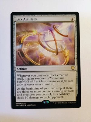 Lux Artillery 027/028 Mtg Magic The Gathering Regular Rare ONC NM - Image 1 of 2