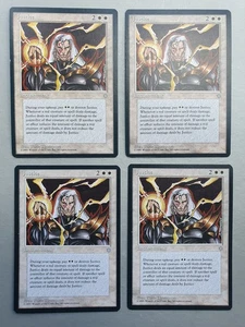 Justice x4 PLAYSET, MTG Ice Age (1995) Uncommon White Enchantment NM - Picture 1 of 2