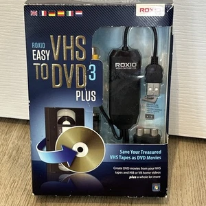 Roxio Easy VHS to DVD 3 plus (PC) Transfer VHS To DVD via USB etc - Photo 1/5