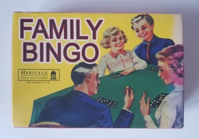 Retro FAMILY BINGO Game, By Heritage Toys, 12 Players Max - Image 1 of 4