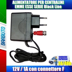 ALIMENTATORE PER CENTRALINI EMME ESSE SERIE Black Line switching 12V - 1A CON F - Afbeelding 1 van 1