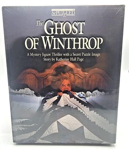 NEW Bepuzzled The Ghost of Winthrop 1000 Piece Mystery Jigsaw Puzzle 1993 Sealed - Picture 1 of 4