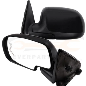 For Chevy Silverado 1500 GMC Yukon Pair Towing Mirrors Heated Light Manual Fold - Picture 1 of 8