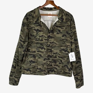 Lularoe Kenny Jacket Womens Plus 3XL Camouflage Camo Lightweight *NEW With Flaw - Picture 1 of 11