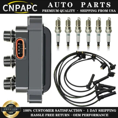 福特马自达 626 B3000 B4000 Navajo V6 FD480 的点火线圈和火花塞和电线 — 第 1/4 张图片