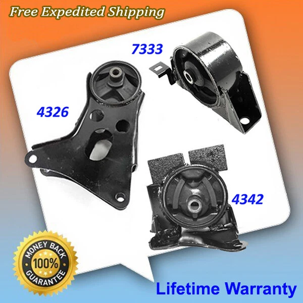 Комплект креплений двигателя и трансмиссии 3 шт для 02–06 Nissan Sentra 2,5 Auto Trans M1119 - Изображение 1 из 3