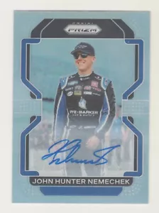 Prizm Racing 2022 autógrafo plata Prizm refractor John Hunter Nemechek NASCAR - Imagen 1 de 2