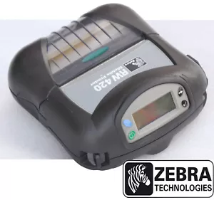ZEBRA RW420 MOBILER DRUCKER MIT BAT OHNE BLUETOOTH LABELDRUCKER TOP CONDITION Z1 - Bild 1 von 5