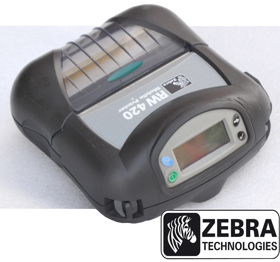 ZEBRA RW420 MOBILER DRUCKER MIT BAT OHNE BLUETOOTH LABELDRUCKER TOP CONDITION Z1 - Bild 1 von 4
