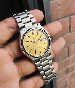$1 Seiko 1991 Golden SKXN73 Sunburst Dial JDM Rare Retro Vintage Automatic Watch