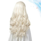 Women Long Hairpiece Curly Wig Middle Part Loose Wavy Wigs Clothing