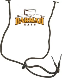 BARMAH Black Nylon Cord Chin Strap to fit all Barmah and other Bush Hats - Picture 1 of 3