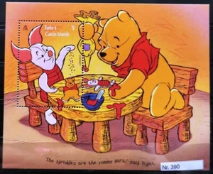 DD390 Isole Turks e Caicos MNH Disney Cartoni Animati Animazione Winnie Pooh Piglet - Foto 1 di 6