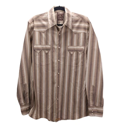 Vintage 90s Lucky Brand Western Pearl Snap Size L Seen on Roswell Kyle Rancher - Image 1 of 4