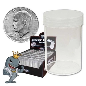 Tubos de monedas de dólar BCW caja 98ct ENVÍO GRATUITO - Imagen 1 de 1