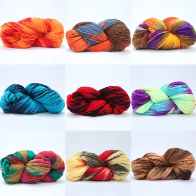 50g Gradient Color Crochet Yarn Soft Cotton Wool Yarns Hand Knitting DIY Sweater - Image 1 of 4