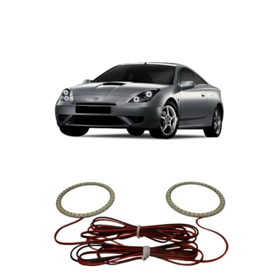 Kit de anillo halo de faros LED blanco brillante para Toyota Celica 00-05 Foto 1 de 2