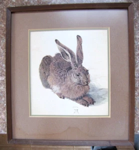 Albrecht Durer Young Hare 1502 Painting Wall Decor Vintage Fernandez 1968 - Picture 1 of 5