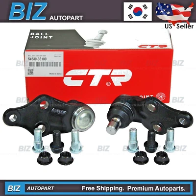 CTR 2x Ball Joints Lower for 2011-2020 Azera Santa Fe Sonata Optima 54530-3S100 - Image 1 of 4