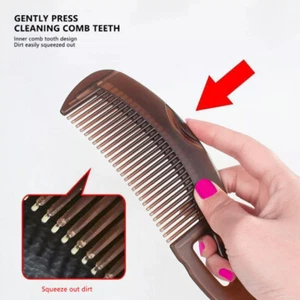 Detoxing Comb Scalp Energy Dandruff Clean Comb, Hollow Tooth Scalp Care Comb - Picture 1 of 18