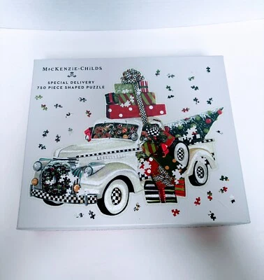 Rompecabezas MacKenzie-Childs Entrega Especial Navidad Camión 750 Piezas Forma Foto 1 de 4