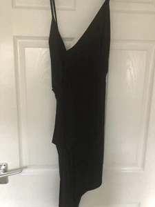 Boohoo Night Ladies Wrap Around Nightdress Black Colour Size UK 8 - Picture 1 of 3