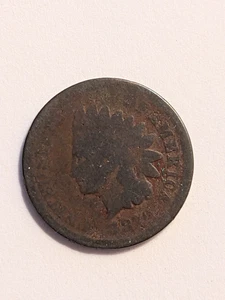 1870 INDIAN CENT AFFORDABLE KEY DATE Rare Penny - Picture 1 of 8