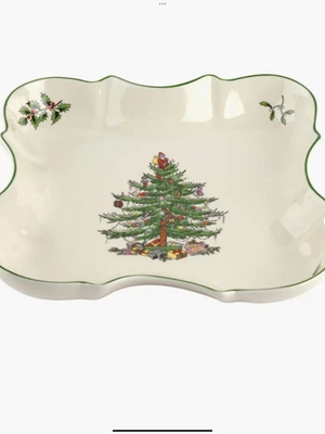 BNIB Spode Christmas Tree ‘Devonia Tray’ 20cm/8in - Image 1 of 2