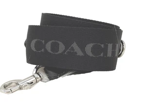 AUTH NWT $98 Coach Brand Name Logo Webbing Strap In Black -CR460 - Picture 1 of 17