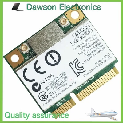 Atheros AR9462 AR5B22 Mini PCI-E802.11N WIFI WLAN CARD Bluetooth 4.0 2.4& 5Ghz A - Image 1 of 2