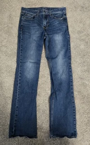 Old Navy Jeans Mens 32x34 (Fits 32x31.5) Blue Straight Denim Built In Flex - Picture 1 of 8