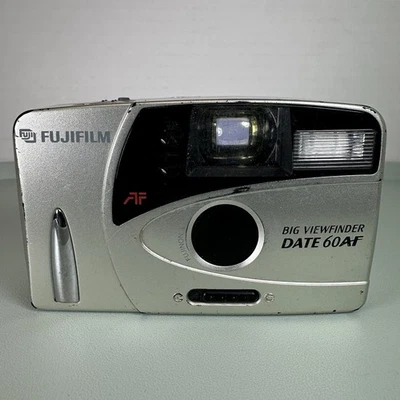 Fujifilm Big Viewfinder Date 60AF Point & Shoot Film Camera Untested - Image 1 of 4