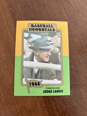 Kenesaw Landis 1980-87 SSPC Baseball Immortals #28 Commissioner HOF - Image 1 of 2