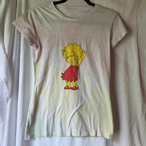 The Simpsons Lisa T-Shirt Large Little Miss Perfect Tie Dye - Picture 1 of 11