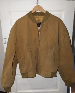 Vintage 1960s Royal Coach Suede Cotton Bomber Jacket MA-1 Style Japan Mens L - Picture 1 of 4