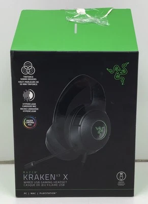 Razer Kraven V3 X Wired USB Gaming Headset in Black - Image 1 of 4