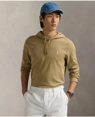 Polo Ralph Lauren Men's Jersey Hooded T-Shirt Size XL Color Tan - Image 1 of 3