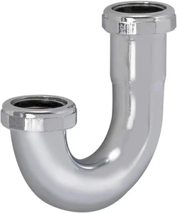 Eastman 1-1/4 Inch Heavy Duty J Bend with Slip Joint Connection, 17 Gauge, Brass - Picture 1 of 1