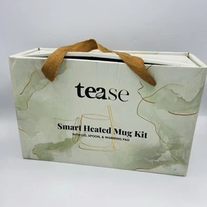 Kit de taza térmica inteligente Tease cuchara dorada almohadilla de calentamiento NUEVO caja abierta - Imagen 1 de 3