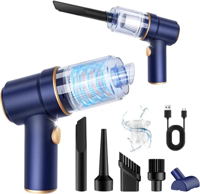 Handheld Car Vacuum Cleaner, 9000Pa Vacuum Cleaner and Air Duster, 120W High Pow - Image 1 of 4