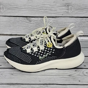 Nike React Escape RN Flyknit Zapatos Mujer 9 Negro Vela Dorado DC4269-002  - Imagen 1 de 15