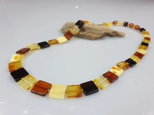 Collar de piedras preciosas ámbar báltico natural collar colorido... - Imagen 1 de 6